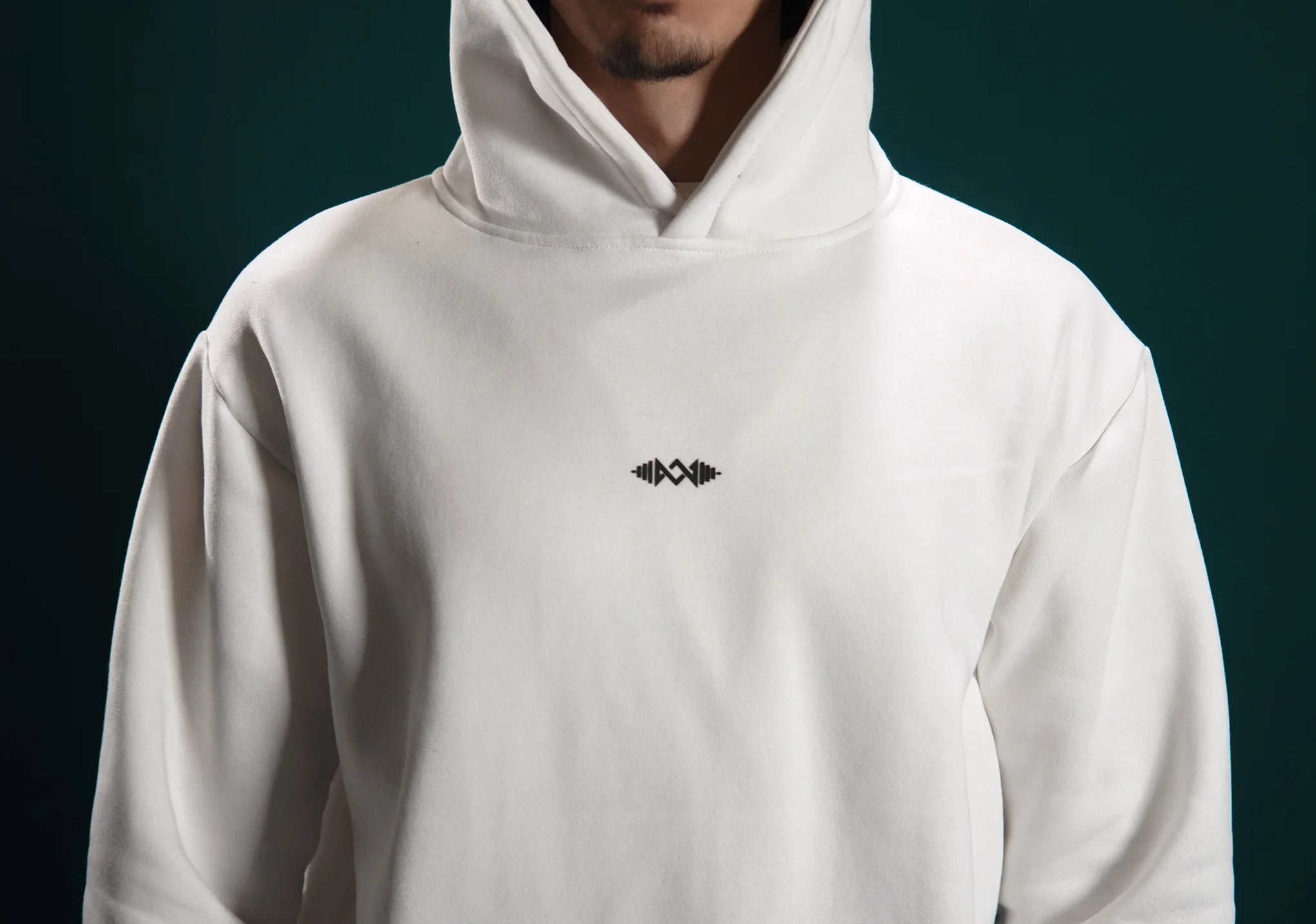 Murks Wear Men’s Winter Gym Hoodie White Fleece Workout Hoodie