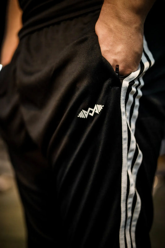 Close-up of men's black trouser fabric,  high-quality material perfect for all-day wear